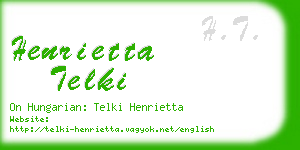 henrietta telki business card